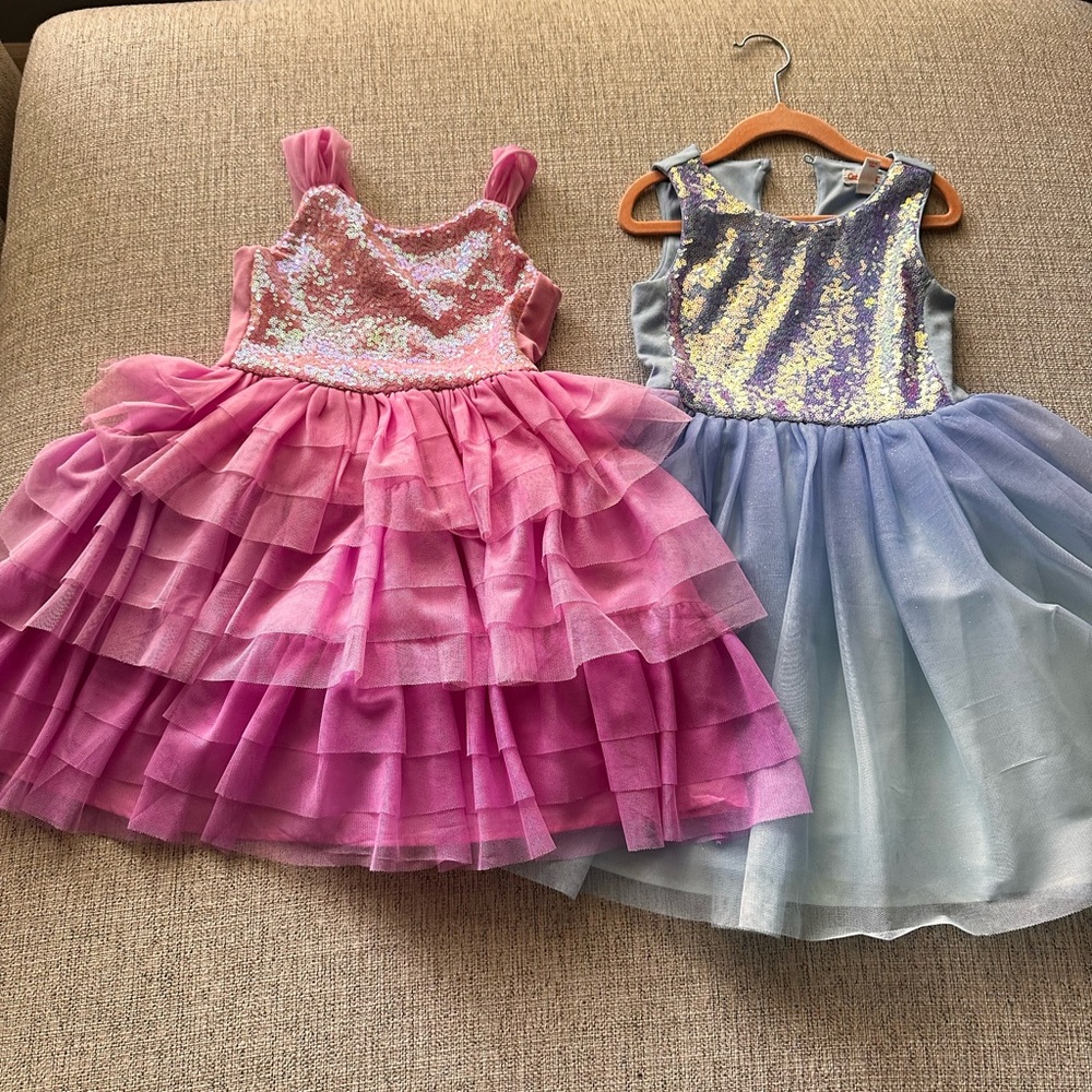 Cat and Jack Pink and Blue Kids Dress Set